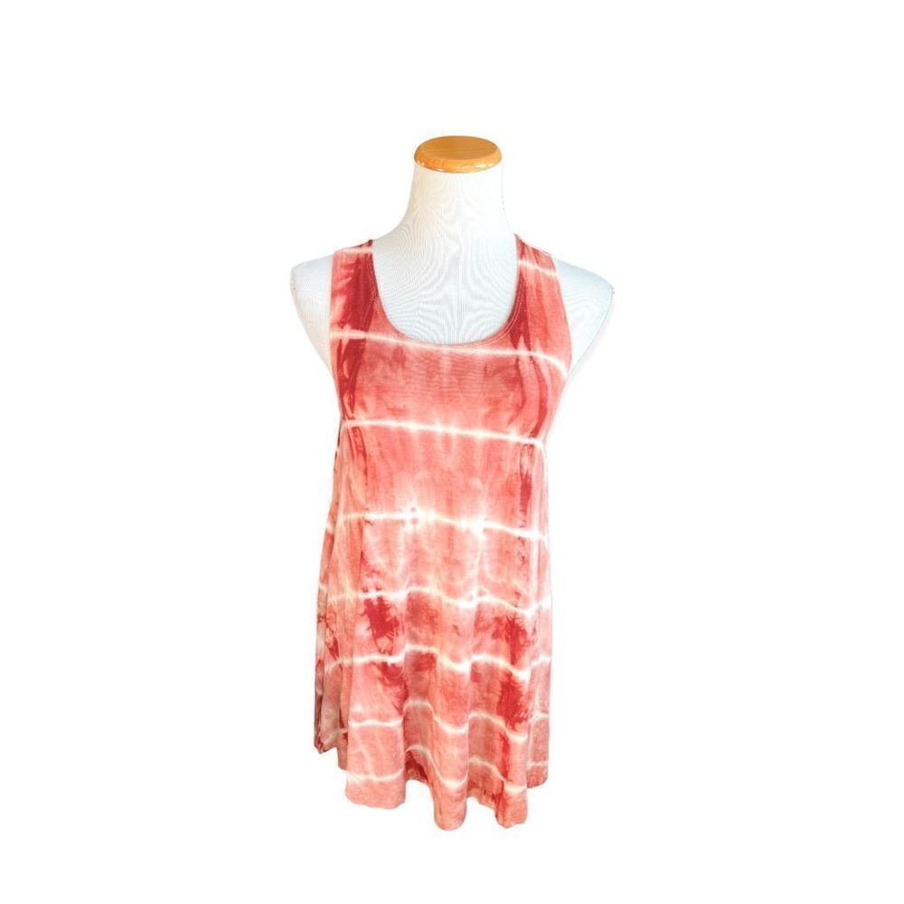 Womens Mind Code Sleeveless Flowy Dye Dipped Top - Sz M